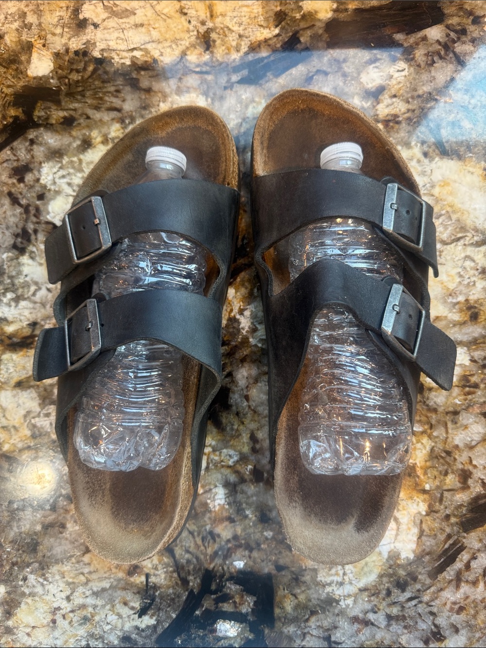 Birkenstock Black Double-Buckle Slide Sandals